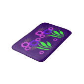 Whimsical Spring Flowers Bath Matts Badematte (Schrägansicht)