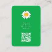 Whimsical Spring Flowers Garden anstelle von Gesch Platzkarte (Rückseite)