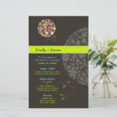 Whimsical Spring Flowers Pop Tree Wedding Party (Stehend Vorderseite)