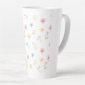 Whimsical Spring Meadow Ceramic Mug - Aesthetic Milchtasse (Rechte Ecke)
