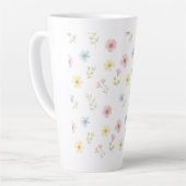 Whimsical Spring Meadow Ceramic Mug - Aesthetic Milchtasse (Linke Ecke)