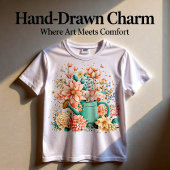 Whimsical Spring Mouse Shirt | Cute Garden Animal