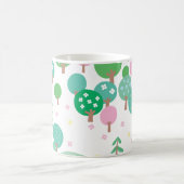 Whimsical Spring Trees Kaffeetasse (Mittel)