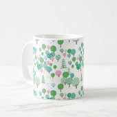 Whimsical Spring Trees Kaffeetasse (Vorderseite Links)