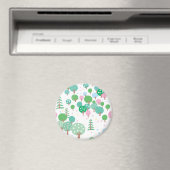 Whimsical Spring Trees Magnet (In Situ (Geschirrspüler))
