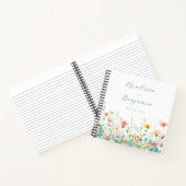 Whimsical Spring Wildblume Wedding Guest Book Notizblock (Innenseite)