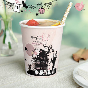 Whimsical Spuk House Baby Dusche Party Cups Pappbecher