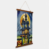 Whimsical Spuk House: Panel 26" x 36" Wandteppich Mit Holzrahmen (Gewinkelt)