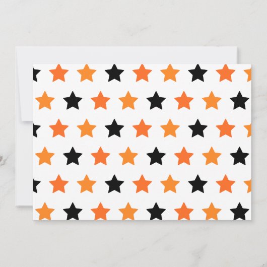 Whimsical Spuk House & Pumpkins Halloween Bash Einladung (Rückseite)