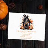Whimsical Spuk House & Pumpkins Halloween Bash Einladung