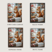 Whimsical Squirrel Café Leinwand Art Collection
