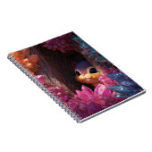 Whimsical Squirrel Rainbow Crystal Notebook Notizblock (Rechte Seite)