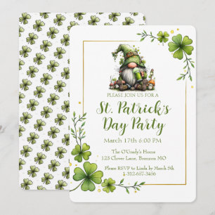 Whimsical St. Patrick’s Day Feier Einladung 