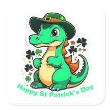 Whimsical St Patrick’s Day Stickers. St. Patty Day