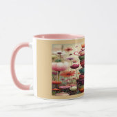Whimsical Stacked Floral Teacups Art Mug Tasse (Links)