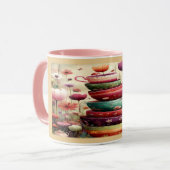 Whimsical Stacked Floral Teacups Art Mug Tasse (Vorderseite Links)
