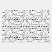 Whimsical Stacks Hunde Geschenkpapier Set (Vorderseite 3)