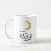 Whimsical Star and Moon Moonlight  Kaffeetasse (Links)