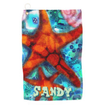 Whimsical Starfish Seashells Beach Personalisiert