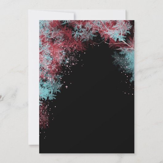 Whimsical Starry Forest Brautparty Einladung (Rückseite)