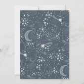 Whimsical Starry Night Constellation Baby Shower Einladung (Rückseite)
