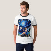 Whimsical Starry Night Fairy Shirt (Vorne ganz)