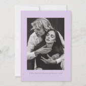 Whimsical Stars Lavender Save the Date (Rückseite)