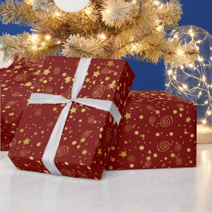 Whimsical Stars Weihnachten Geschenkpapier