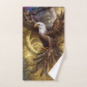 Whimsical Steampunk charmanter Adler Badhandtuch Set (Handtuch)