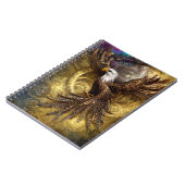 Whimsical Steampunk charmanter Adler Notizblock (Linke Seite)