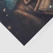 Whimsical Steampunk Fantasy Lion Decoupage Seidenpapier (Ausschnitt)