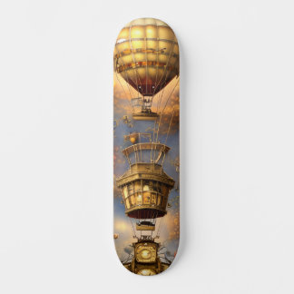 Whimsical Steampunk Heißluftballon Skateboard