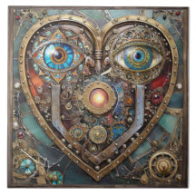 Whimsical Steampunk Herz Ich sehe dich Ich liebe d