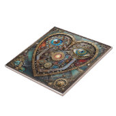 Whimsical Steampunk Herz Ich sehe dich Ich liebe d Fliese (Seite)