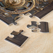 Whimsical Steampunk Herz Ich sehe dich Ich liebe d Puzzle (Seite)