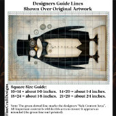 Whimsical Steampunk Pinguin Dressed L5 Decoupage Seidenpapier