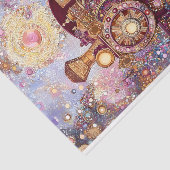 Whimsical Steampunk Train, Mosaik DH5L Decoupage Seidenpapier (Ausschnitt)