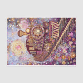 Whimsical Steampunk Train, Mosaik DH5R Decoupage Seidenpapier