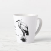Whimsical Stork Doula Förderung Milchtasse (Rechte Ecke)