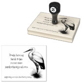Whimsical Stork Doula Gummistempel (Stempel)