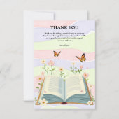 Whimsical Storybook Babydusche Dankeskarte (Vorderseite)