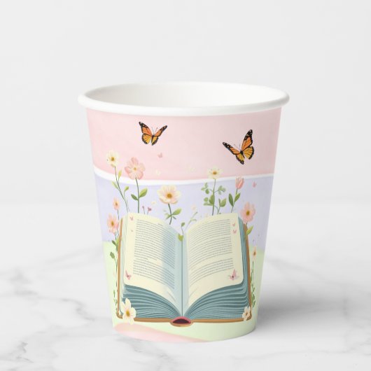 Whimsical Storybook Babydusche Pappbecher (Vorderseite)