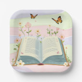 Whimsical Storybook Babydusche Pappteller (Vorderseite)