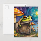 Whimsical Storybook Frog Postkarte (Vorne/Hinten)