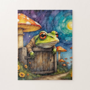 Whimsical Storybook Frog Puzzle