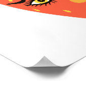 Whimsical Strawberry Art Poster (Ecke)