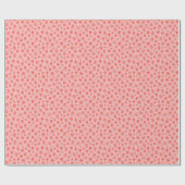whimsical strawberry pattern on pink geschenkpapier (Flach)