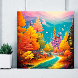 Whimsical Street Rhapsody Colorful Graffiti Art Poster