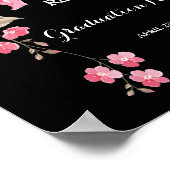 Whimsical String Lights Black Abschluss Poster (Ecke)