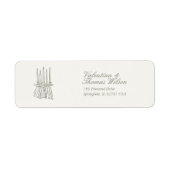 Whimsical Stripe Grüne Hochzeit (Vorne)